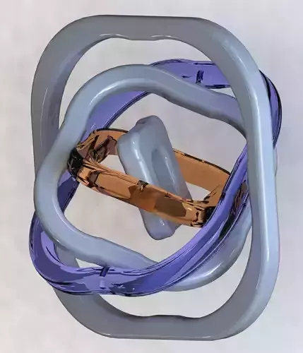 Manual orbital pendulum perpetual motion machine 3D print model