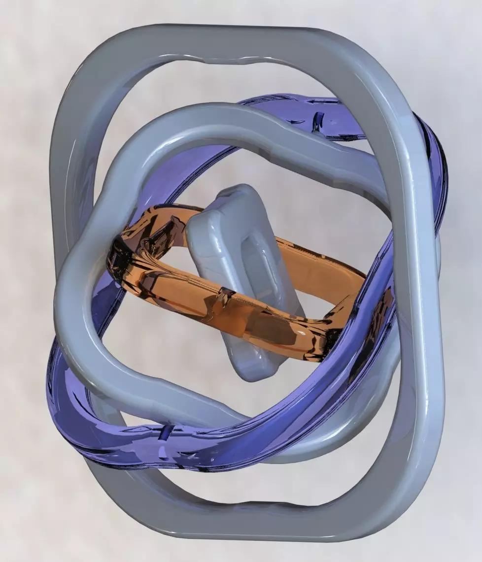 Manual orbital pendulum perpetual motion machine 3D print model_0