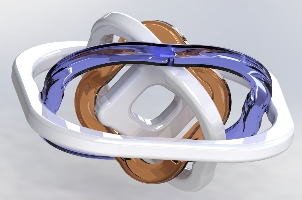 Manual orbital pendulum perpetual motion machine 3D print model_9