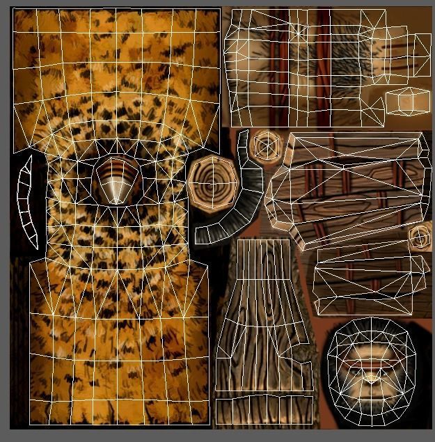 Low Poly Cartoon Creature Cave Pygmy Low-poly 3D model_6