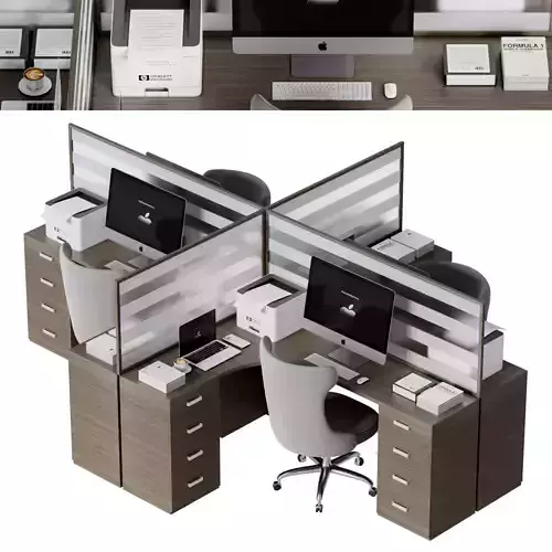 Office furniture 34 3D model