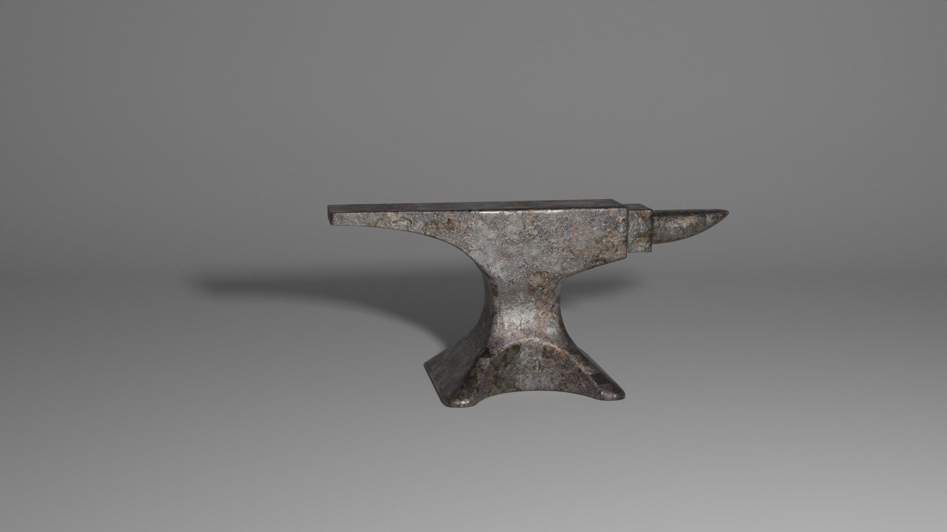 An Anivil anvil Low-poly 3D model_2