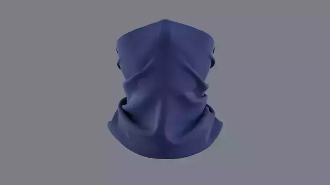 Face Scarf Neck Gaiter Motorcycle And Cycling Face Mask 3D model