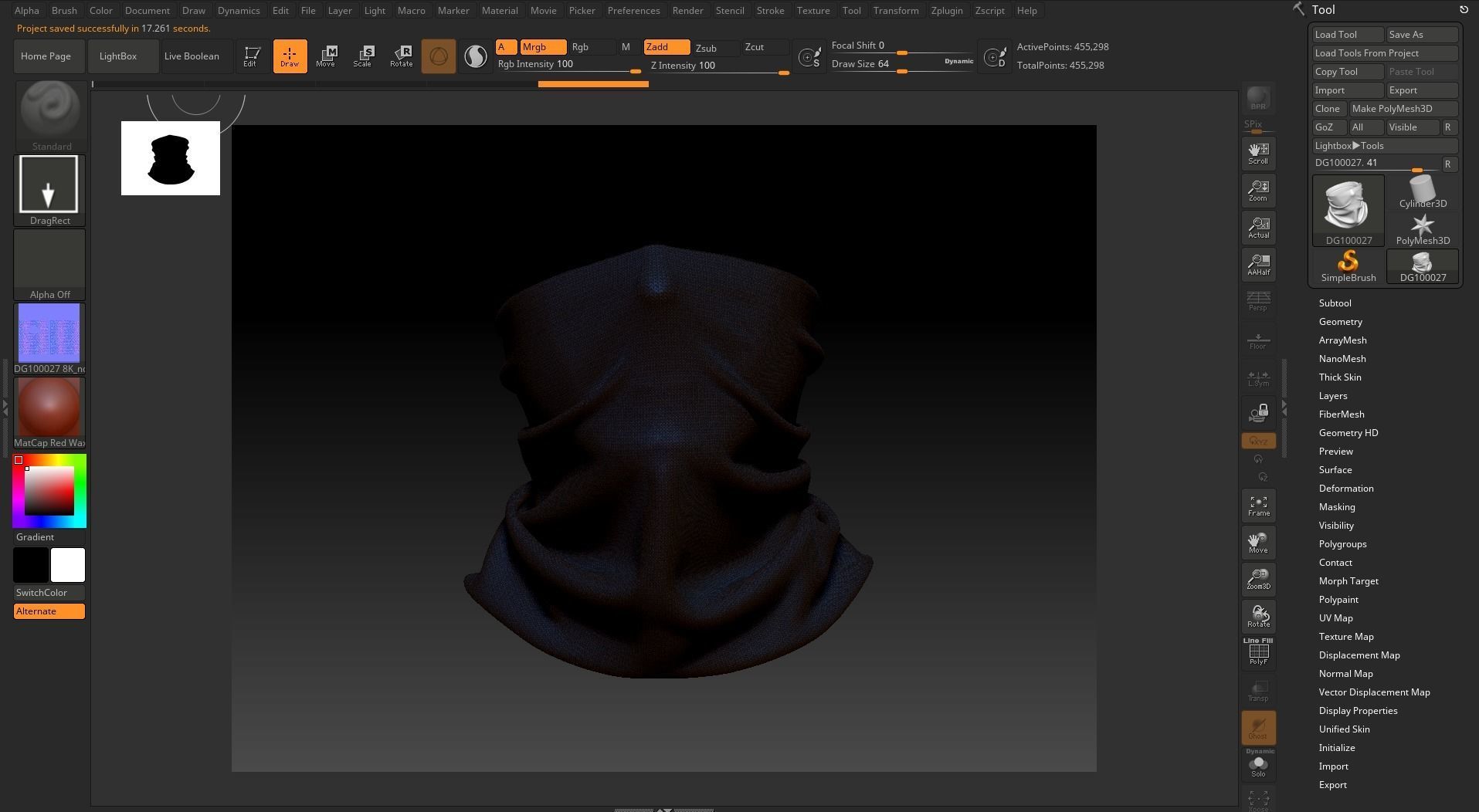 Face Scarf Neck Gaiter Motorcycle And Cycling Face Mask 3D model_17