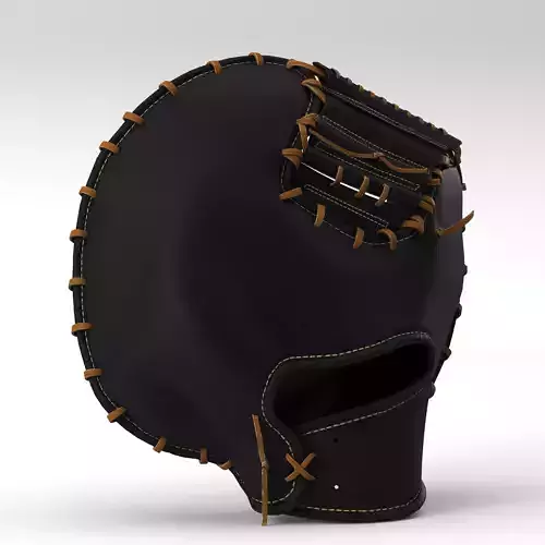 Baseball Glove Low-poly 3D model
