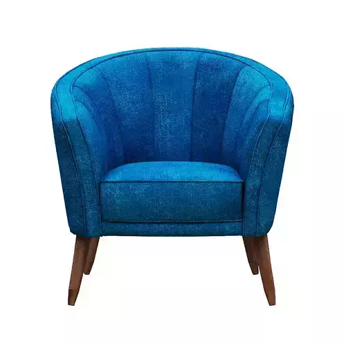 Armchair single seater with fabric