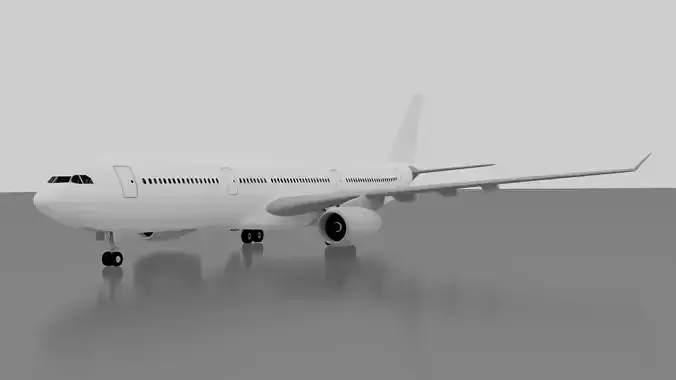 Airbus A330-200 3D model