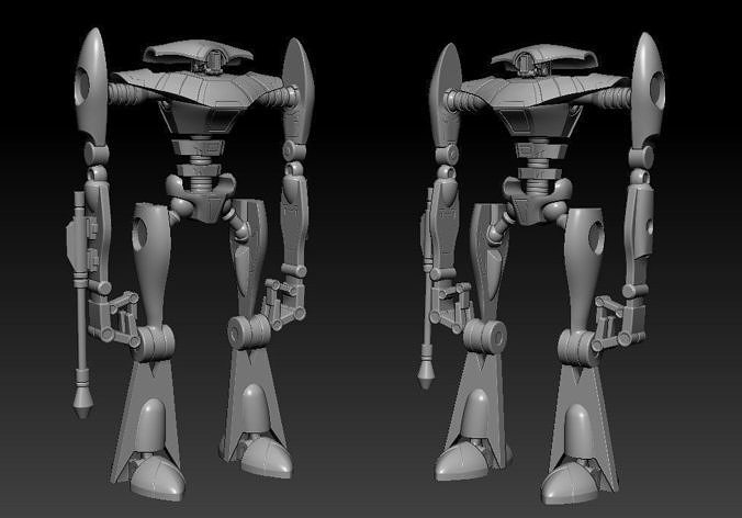 Aqua Droid One12 Scale Articulation STL files 3D print model