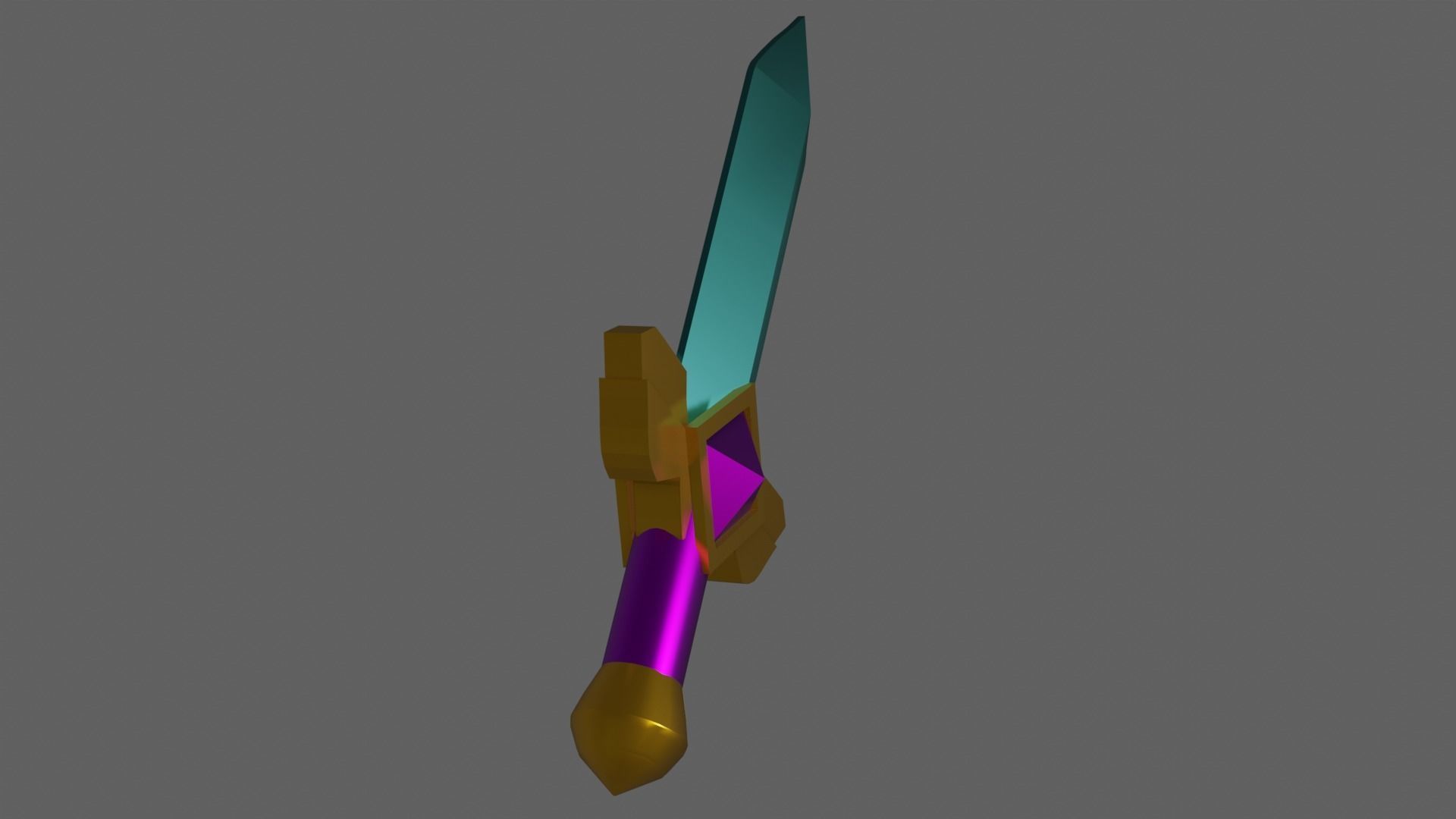Low poly Sword 3d model Low-poly 3D model_1