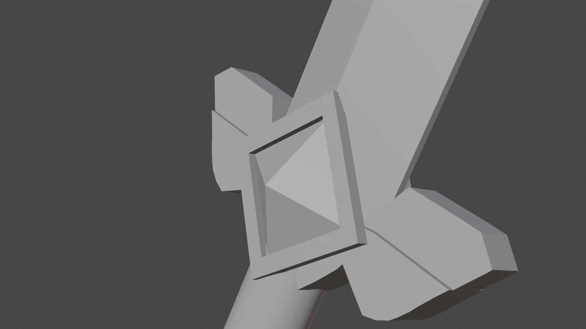 Low poly Sword 3d model Low-poly 3D model_4