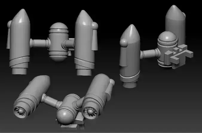 B1 Battle Droid Jetpack Conversion Kit 3D print model