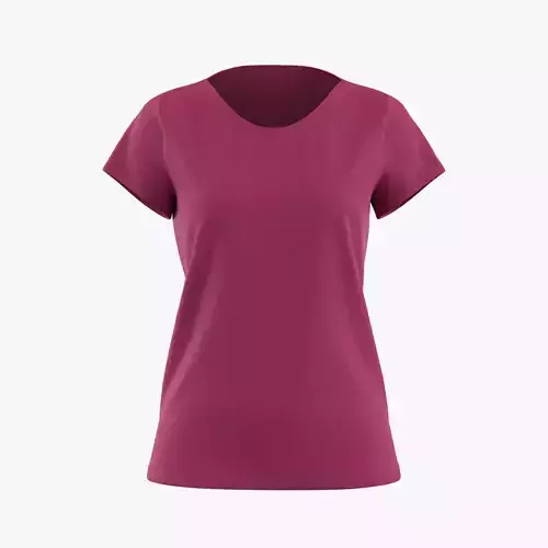 Leaf Neck Women Tee Design
