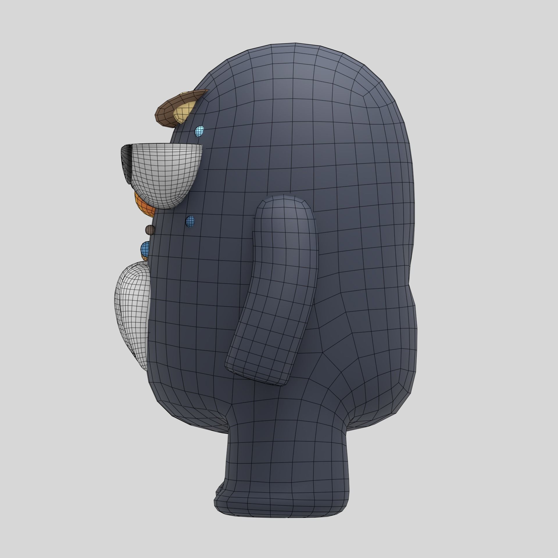 Art toy solar system 3D model Low-poly 3D model_2