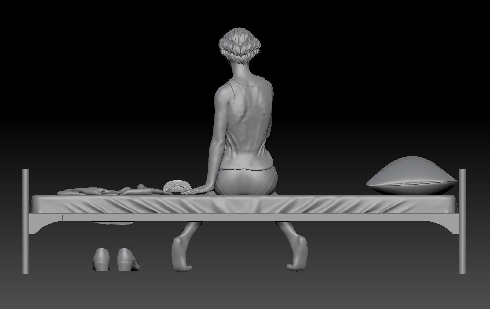 WAKE UP NURSE GIRL 1 3D print model_2