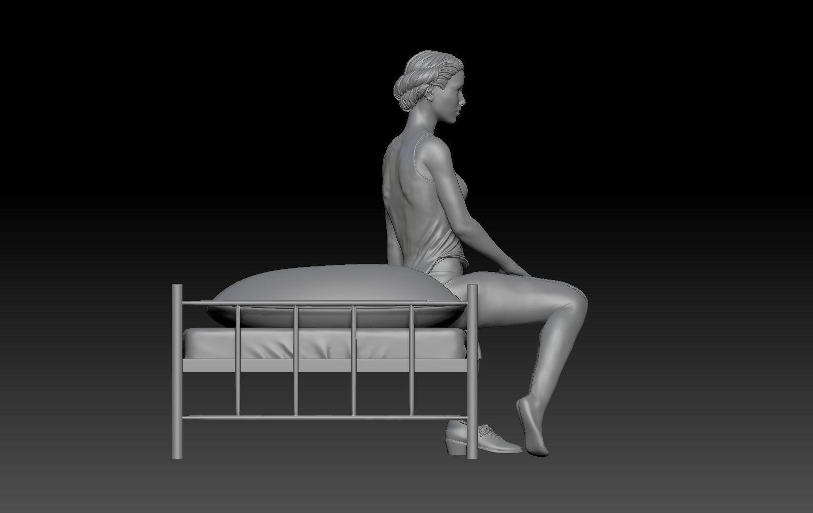 WAKE UP NURSE GIRL 1 3D print model_3