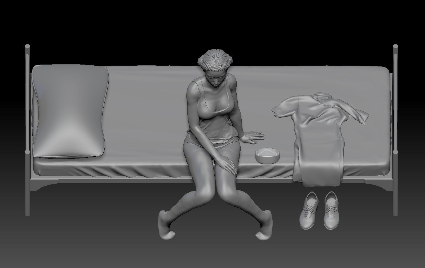 WAKE UP NURSE GIRL 1 3D print model_4