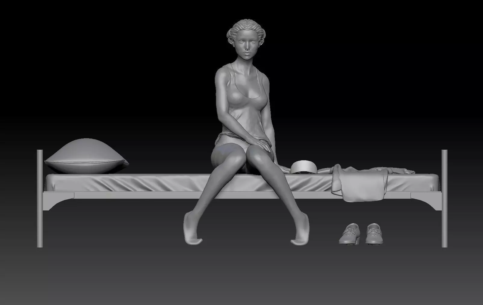 WAKE UP NURSE GIRL 1 3D print model_0