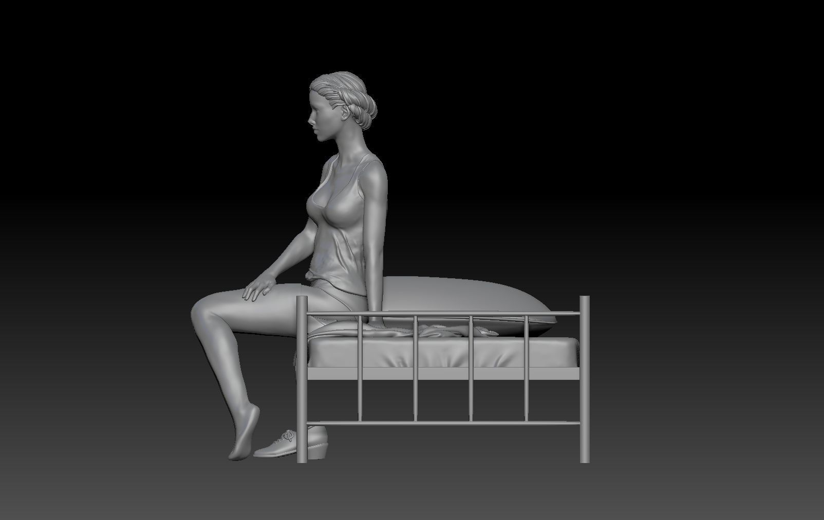 WAKE UP NURSE GIRL 1 3D print model_1