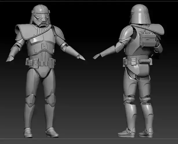 Naval Phase 2 Purge Trooper One12 Scale STL Files 3D print model