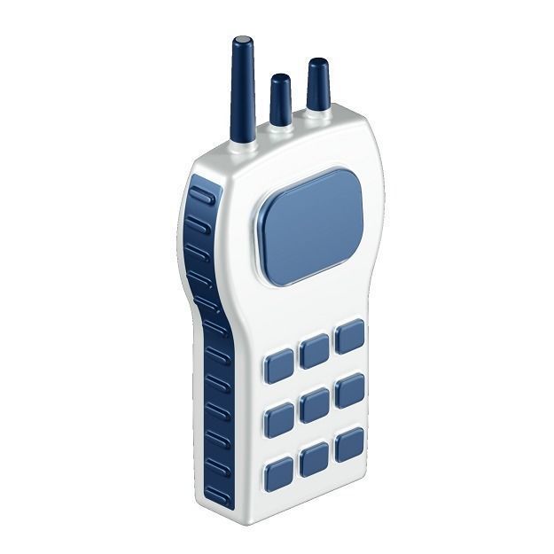 Educational Walkie Talkie Toy 3D model_1