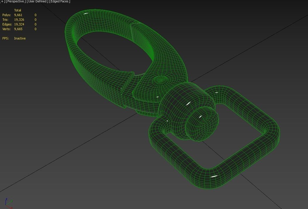 Swivel Claps  M02B Low-poly 3D model_29