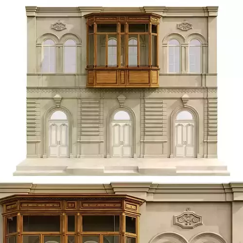 Facade classic house 4