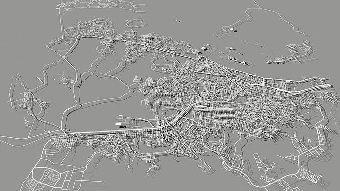 Cityscape Aswan Egypt 3D model 4