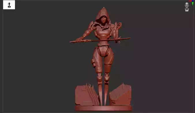 Apex Legends Ash 3D print OBJ STL 3D print model