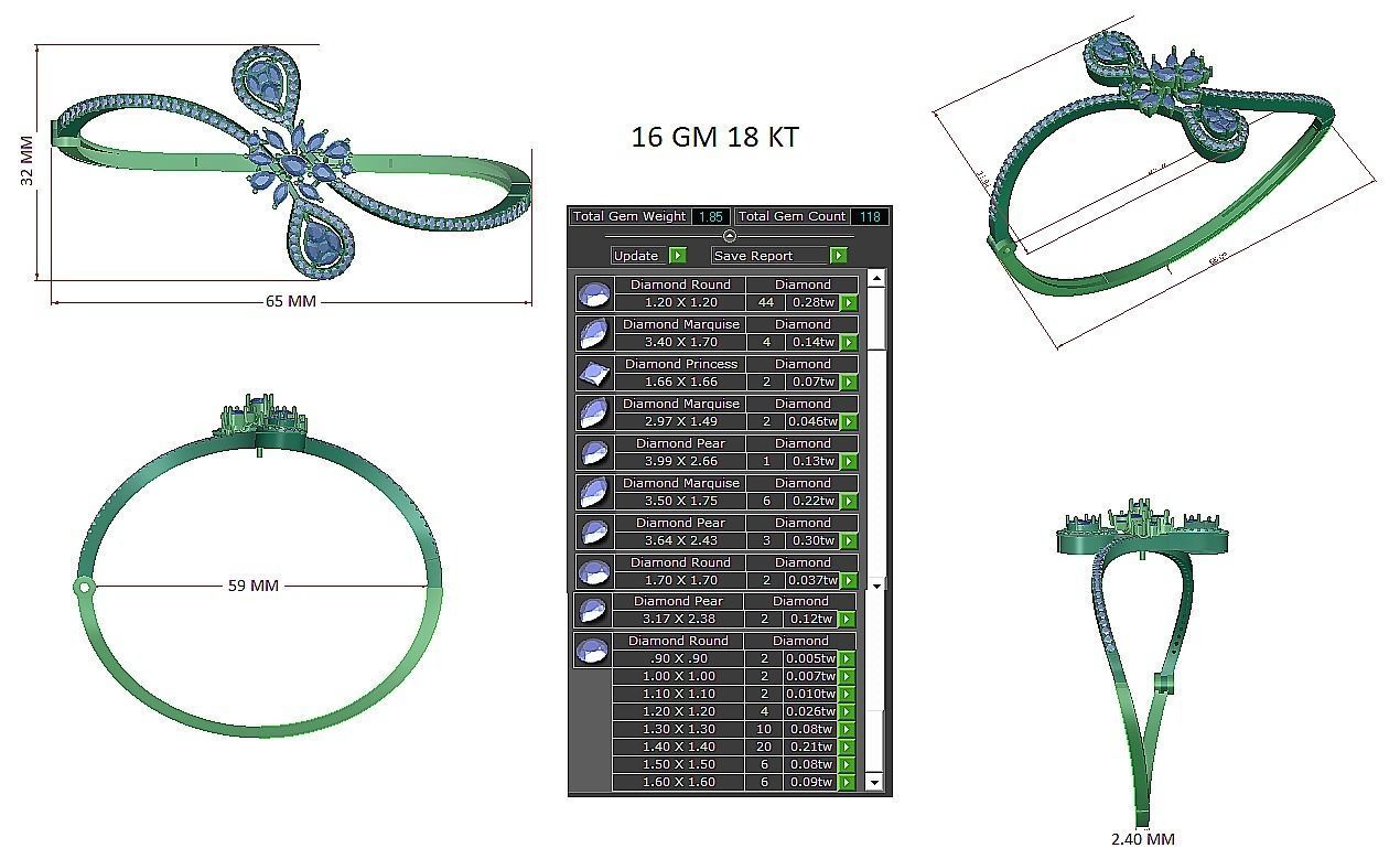 Bracelet - 043 3D print model_12