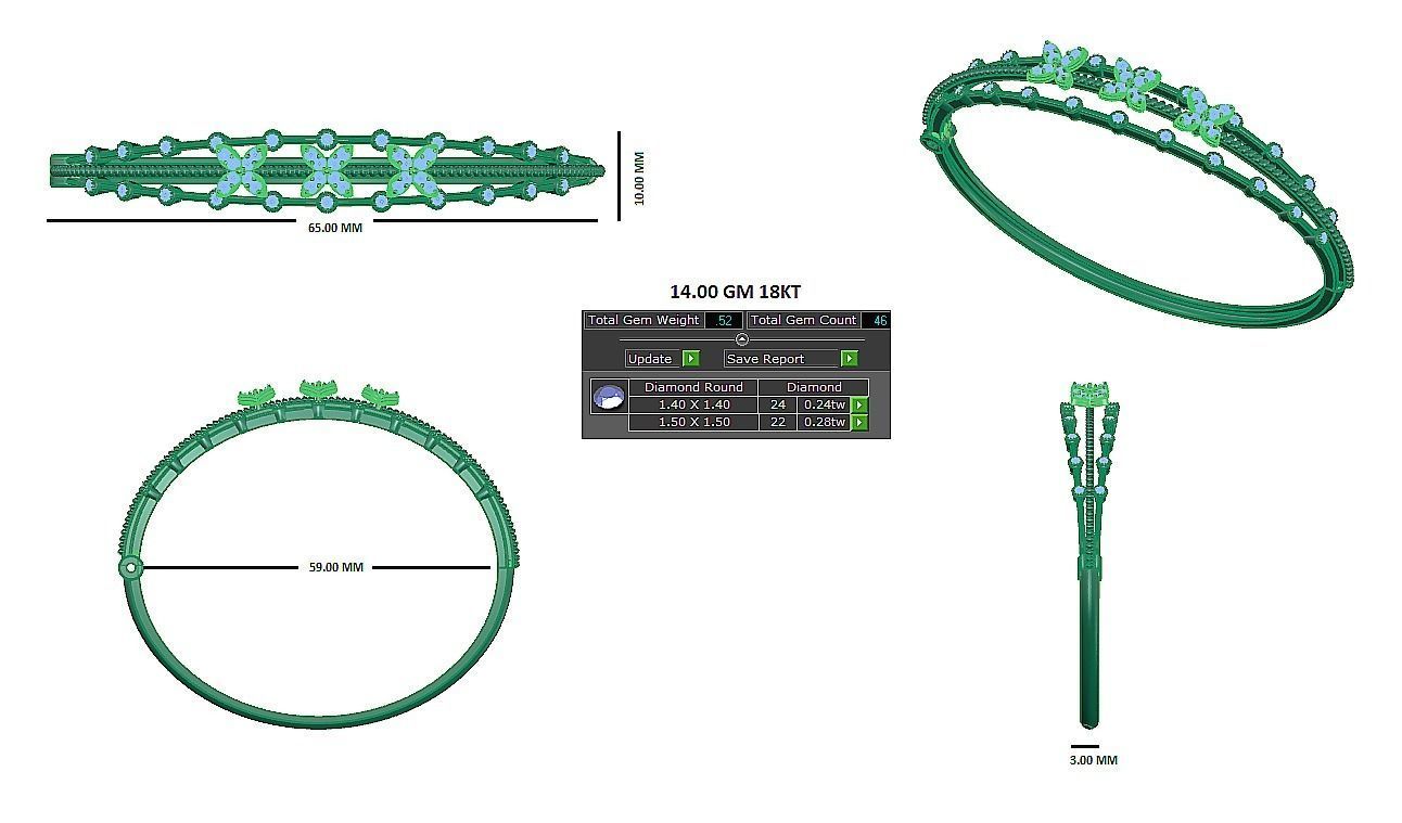 Bracelet - 035 3D print model_4