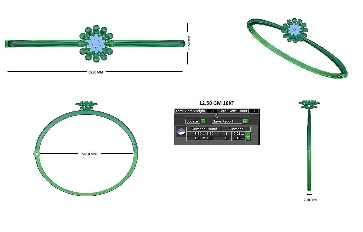 Bracelet - 019 3D print model_3