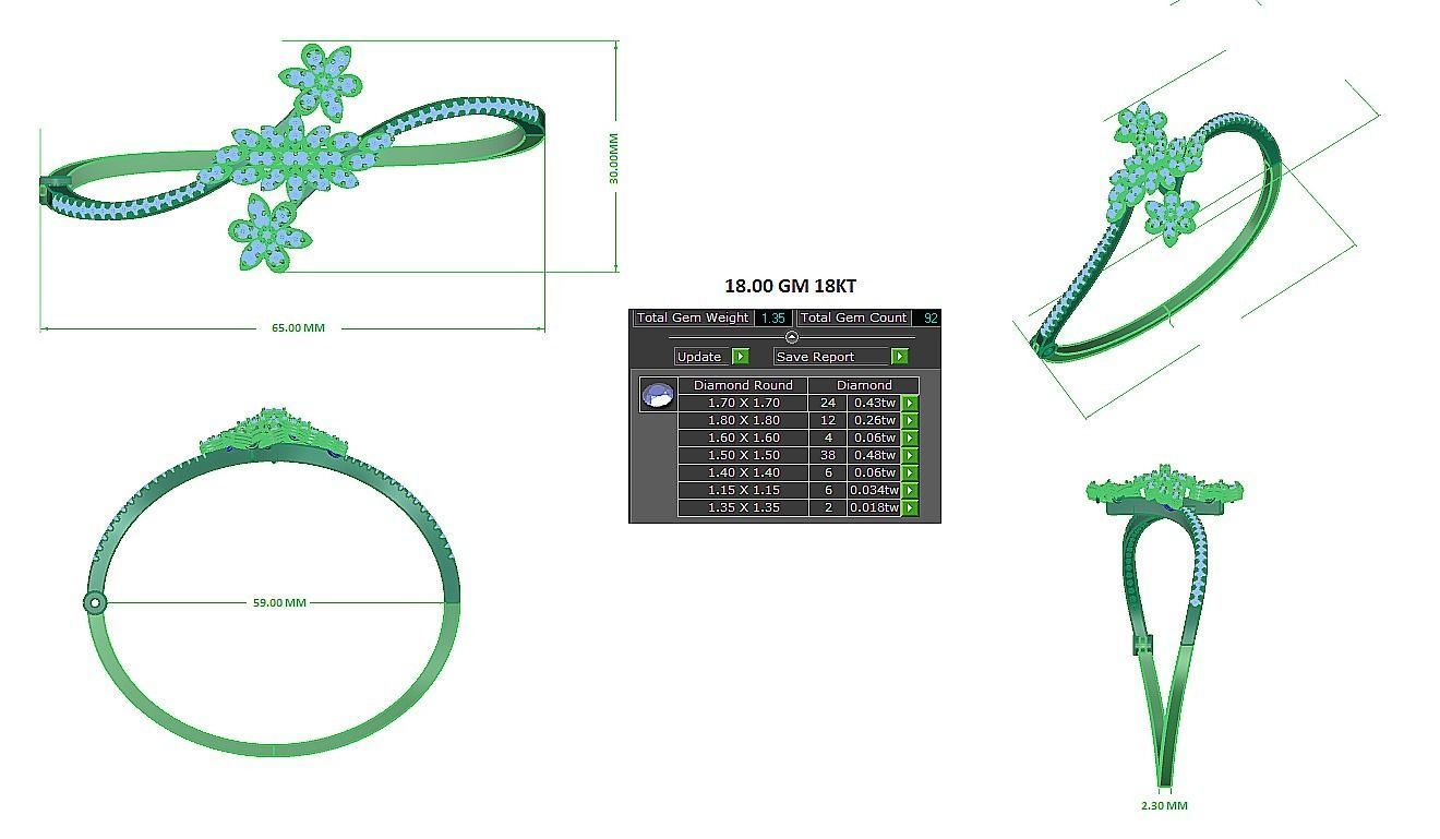 Bracelet - 014 3D print model_3