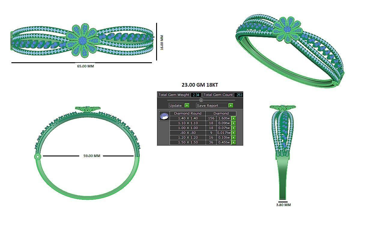 Bracelet - 013 3D print model_12