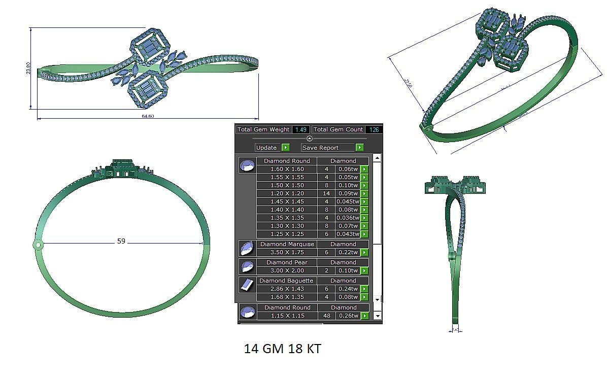 Bracelet - 010 3D print model_4