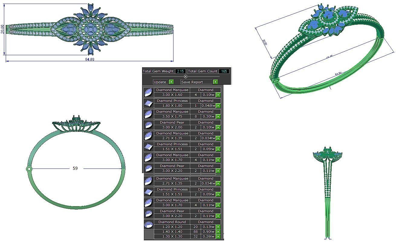 Bracelet - 009 3D print model_3