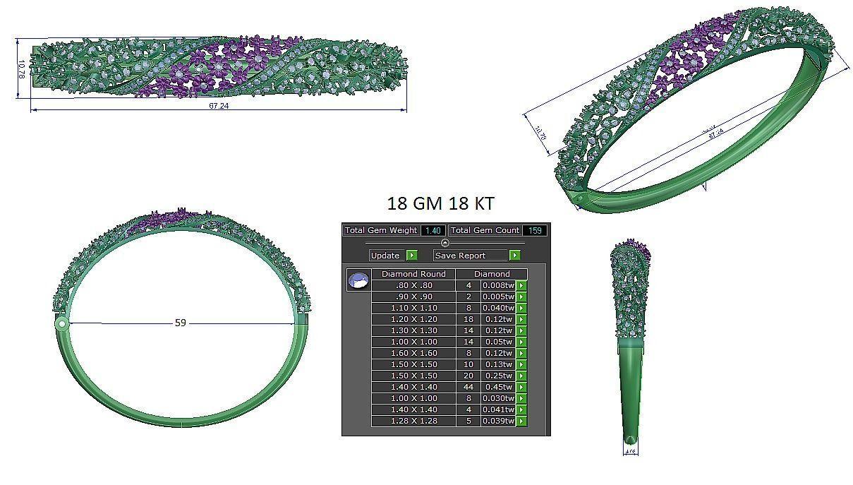 Bracelet - 005 3D print model_3