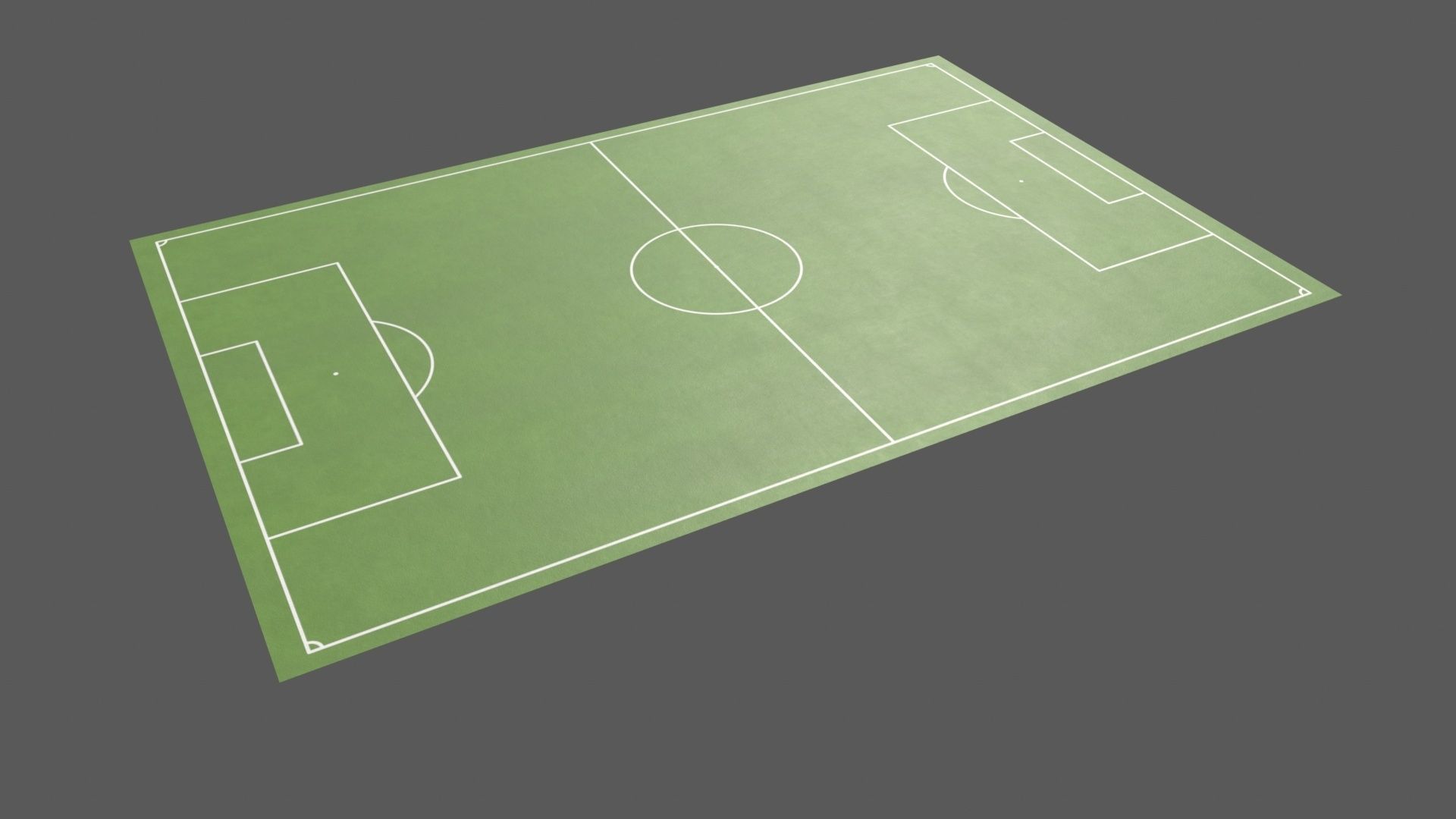 PBR Soccer and Football Pitch Low-poly 3D model_3