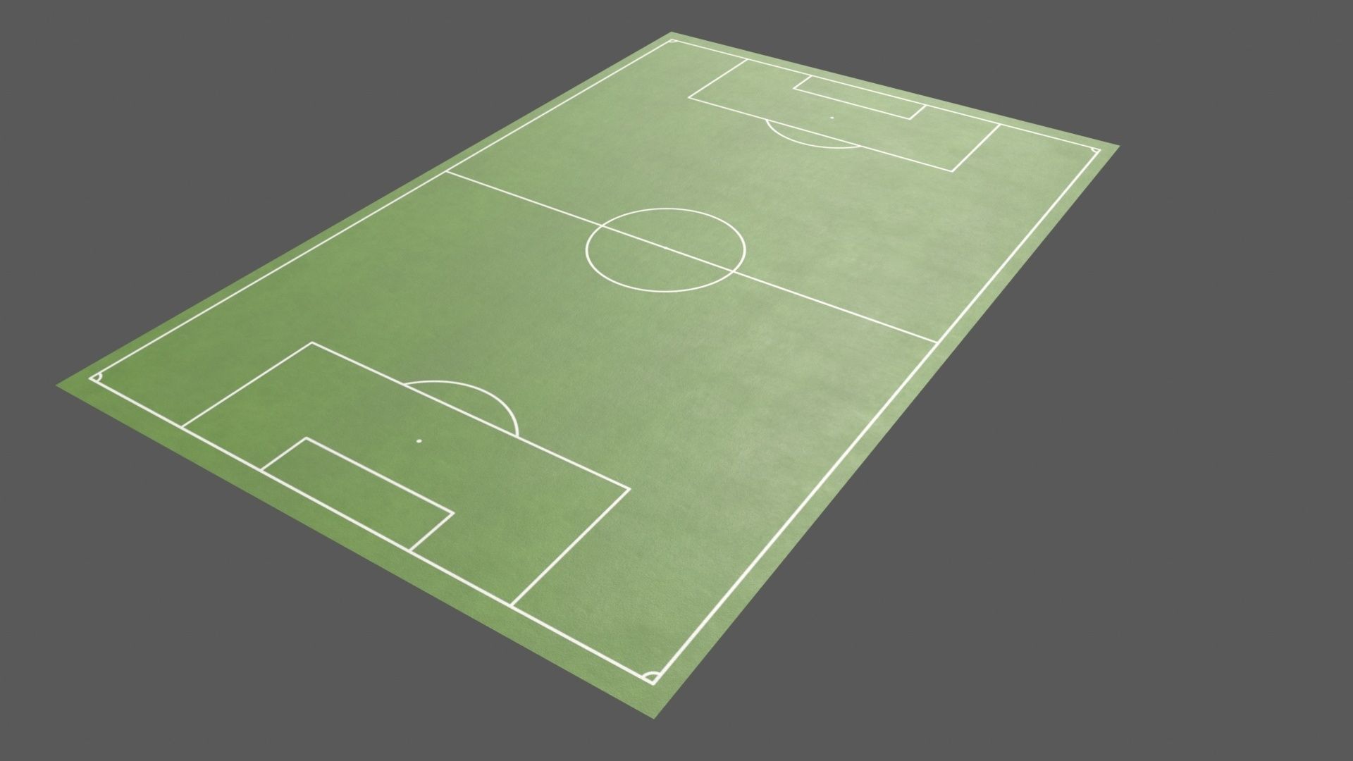 PBR Soccer and Football Pitch Low-poly 3D model_4