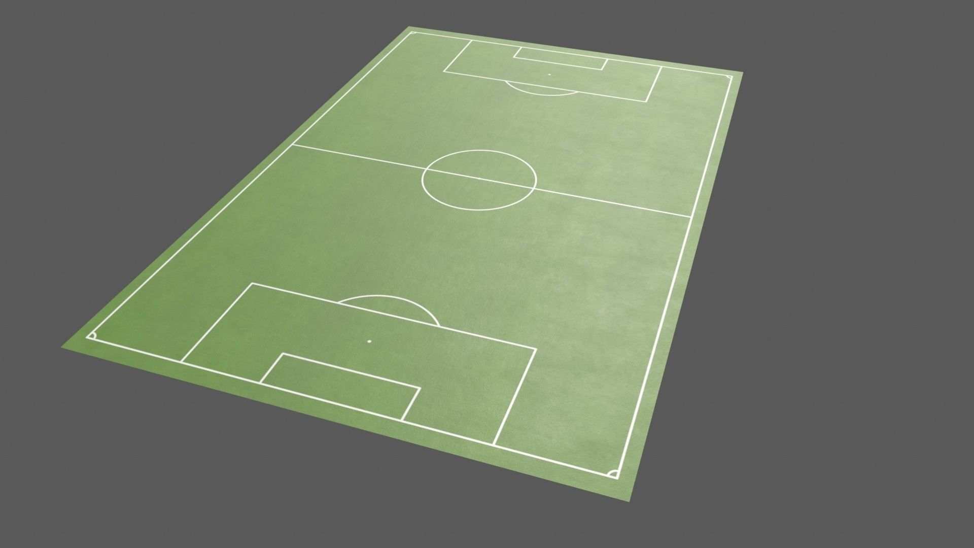 PBR Soccer and Football Pitch Low-poly 3D model_5