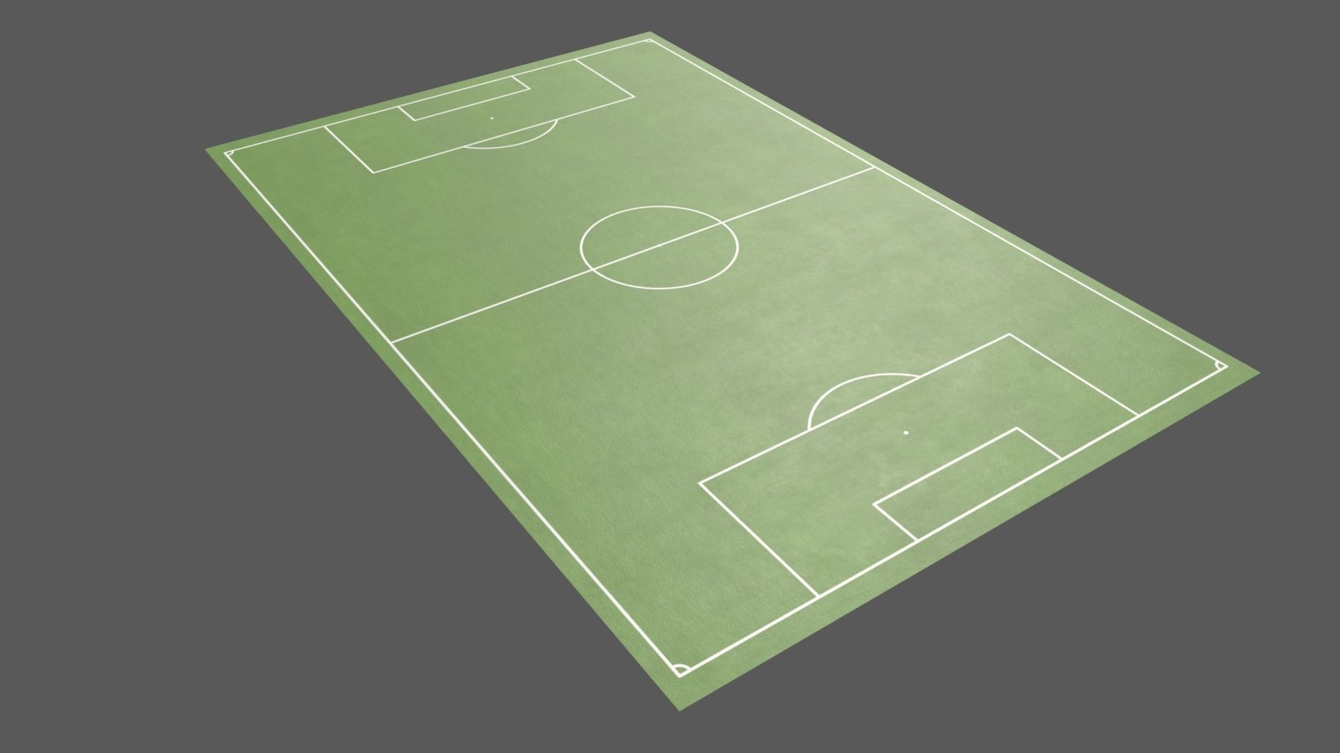 PBR Soccer and Football Pitch Low-poly 3D model_8