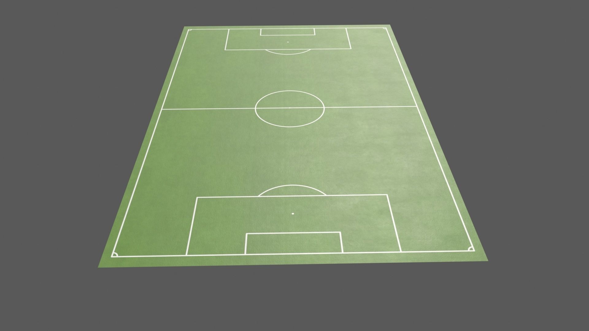 PBR Soccer and Football Pitch Low-poly 3D model_6
