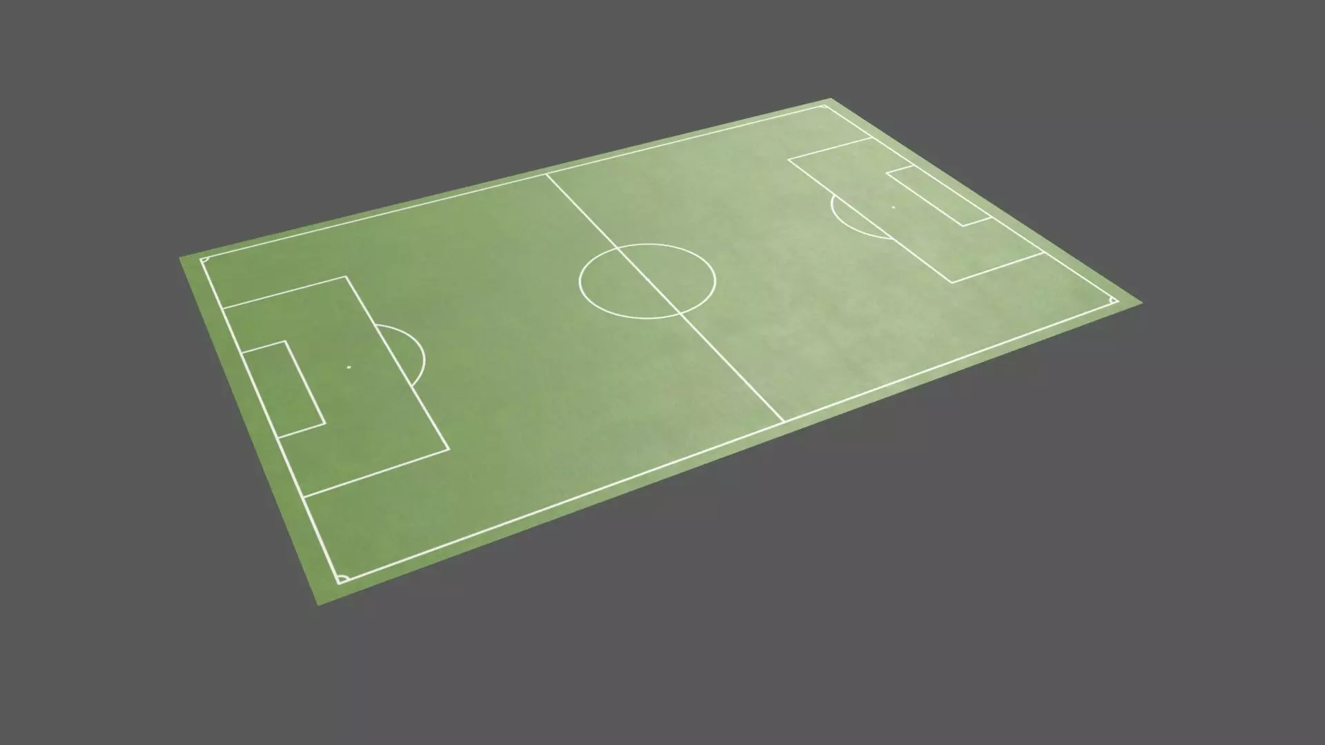 PBR Soccer and Football Pitch Low-poly 3D model_0