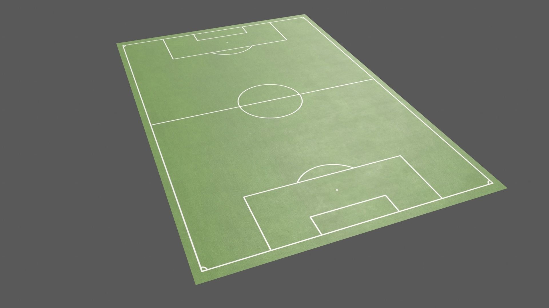 PBR Soccer and Football Pitch Low-poly 3D model_7
