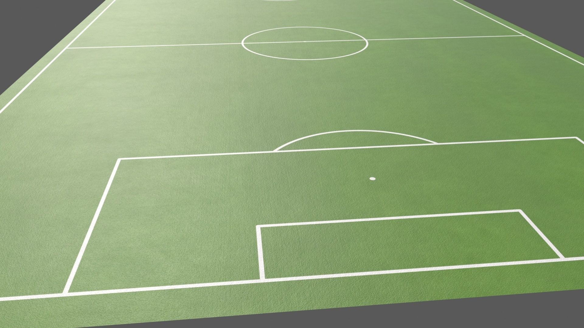 PBR Soccer and Football Pitch Low-poly 3D model_11