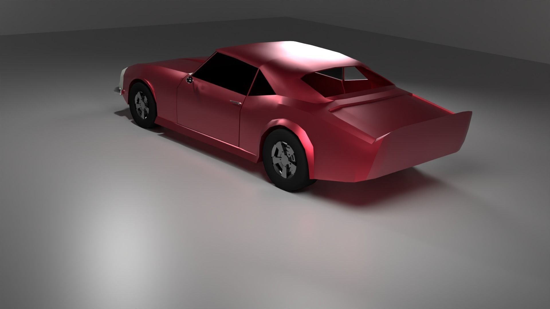 Chevrolet Camaro SS 1969 - Low poly car Low-poly 3D model_1