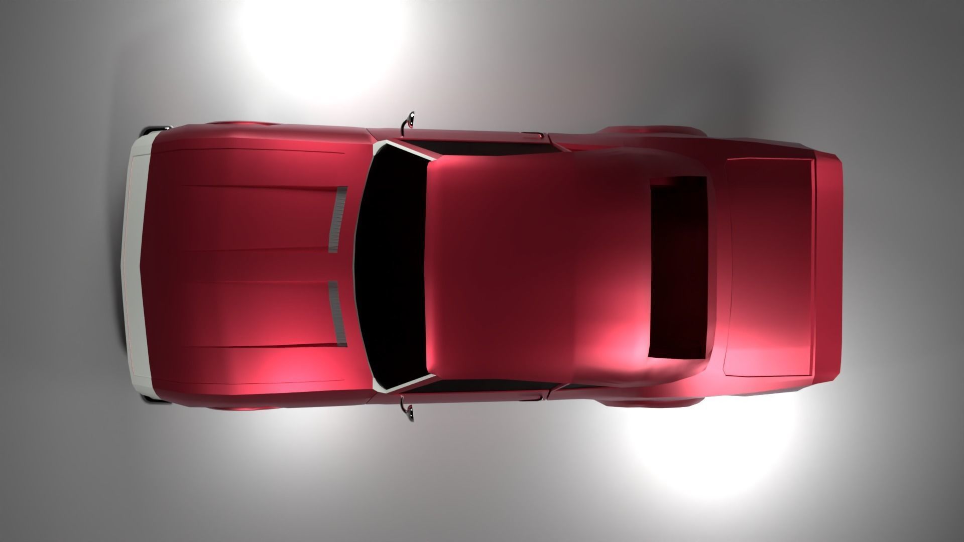 Chevrolet Camaro SS 1969 - Low poly car Low-poly 3D model_6