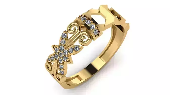 wedding Ring cocktail gemstone printable collection M 001