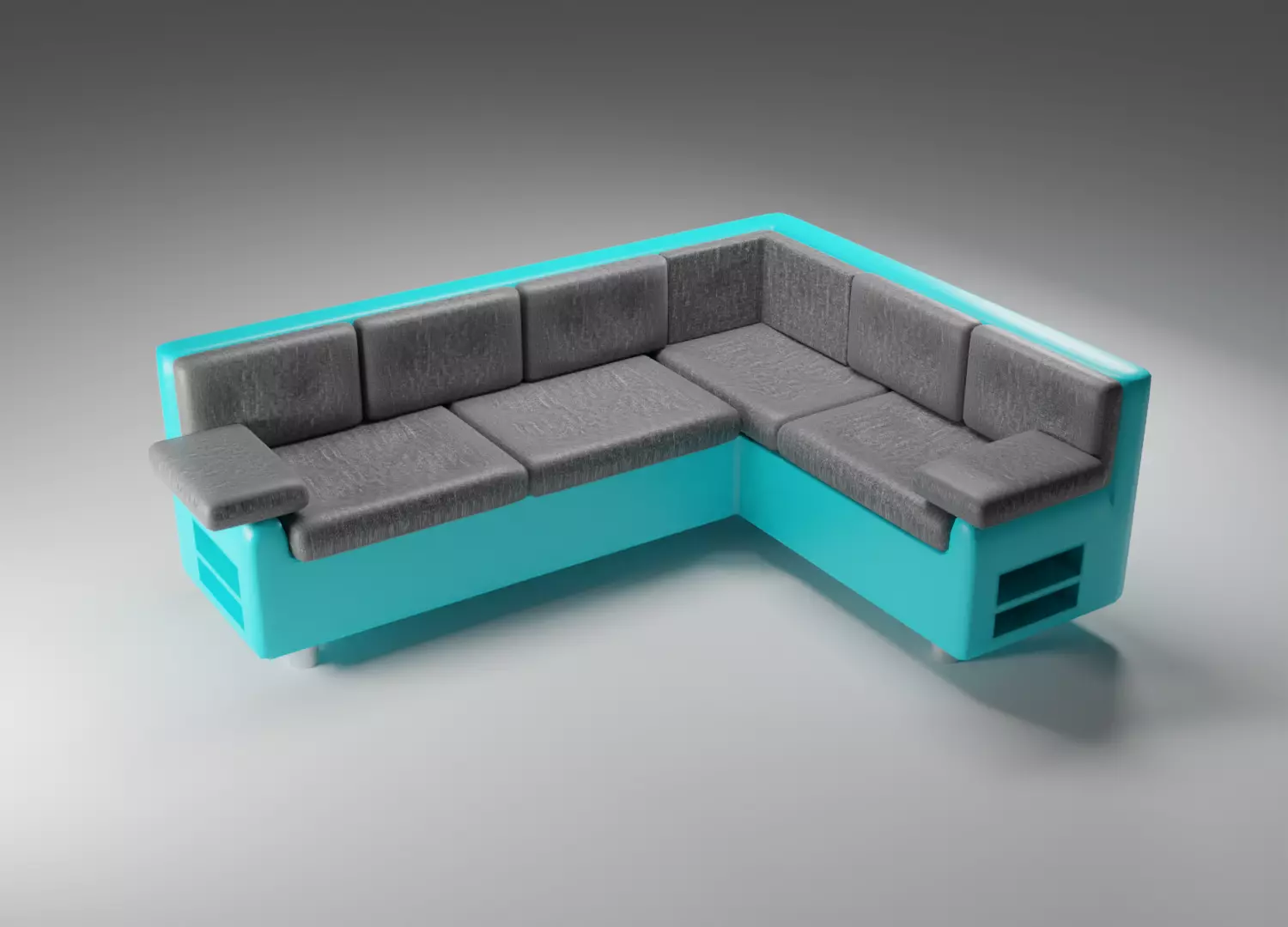Low poly sofa couch Low-poly 3D model