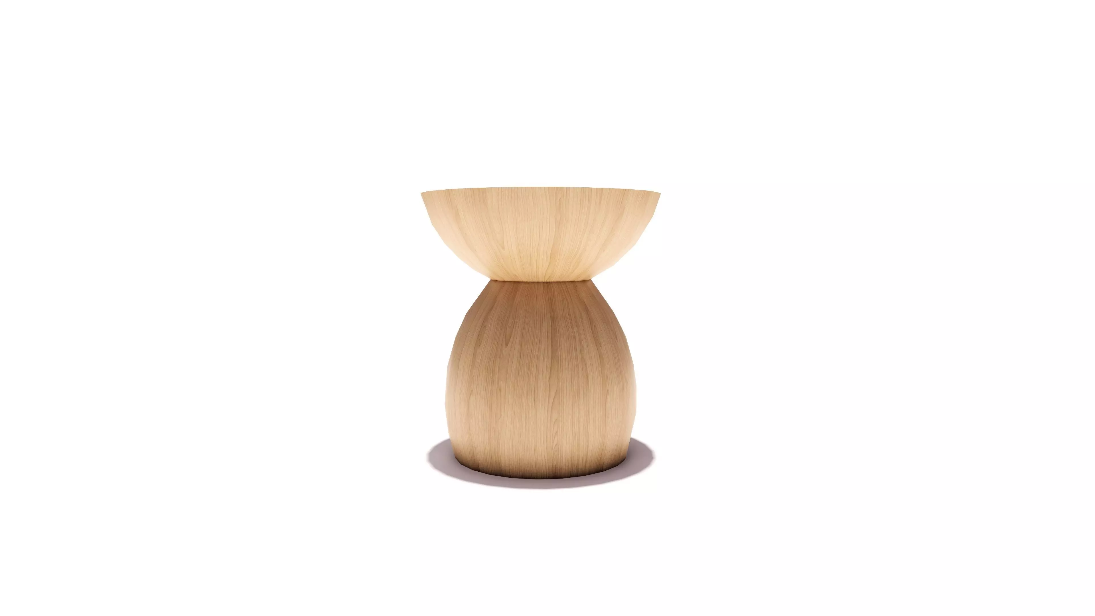 side table Low-poly 3D model_0