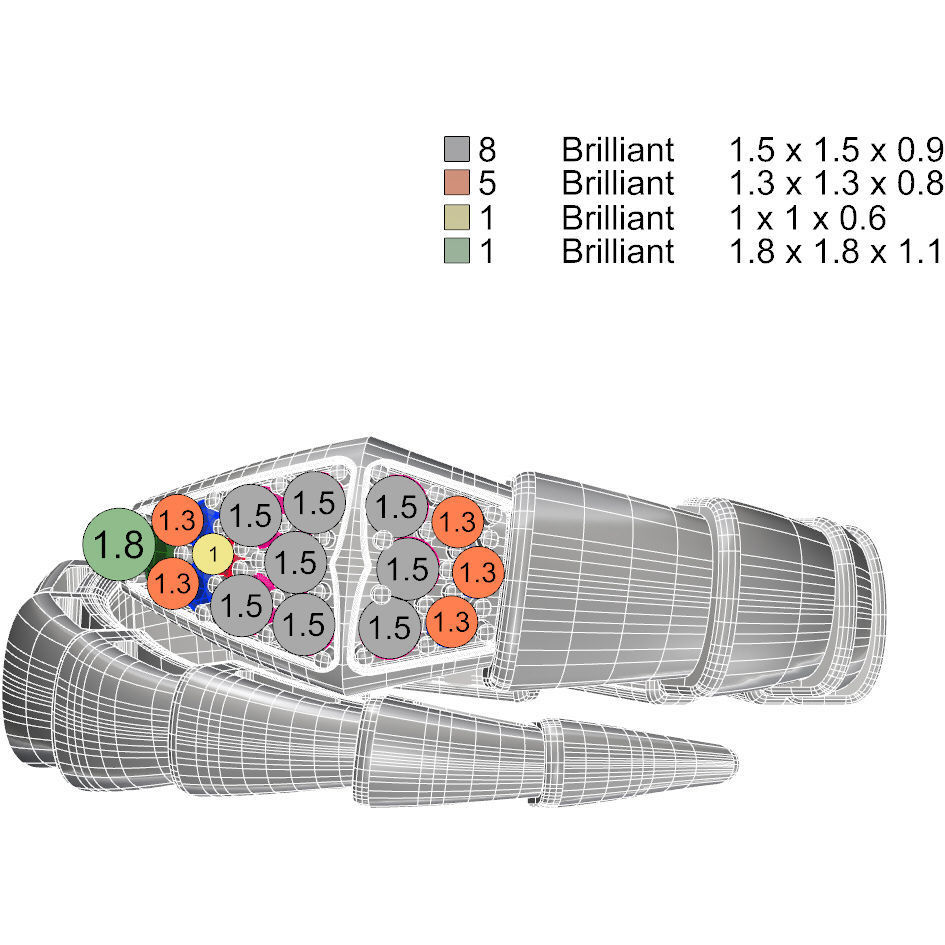 Bvlgari style snake ring 3D print model_9
